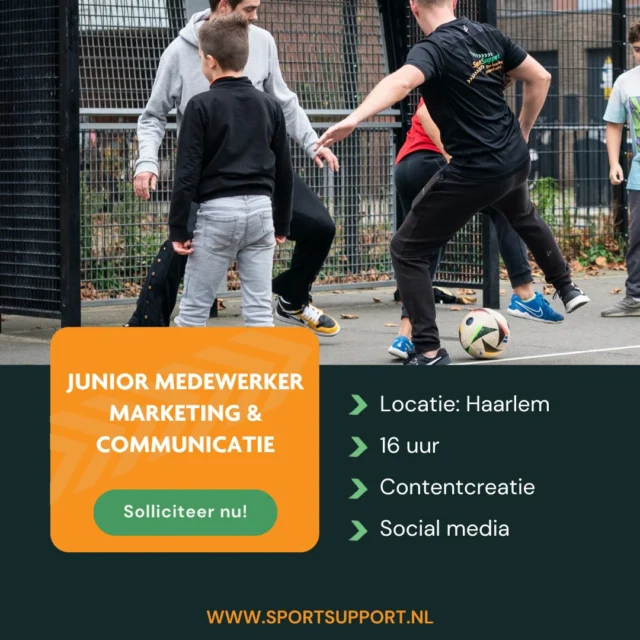 🤸‍♂️ Ben jij een creatieve contentmaker die energie krijgt van sport en bewegen? En wil jij jouw social media skills inzetten om mensen in beweging te krijgen? Dan hebben wij de perfecte baan voor jou.

Als Junior medewerker Marketing & Communicatie (16 uur) ben jij onze social media specialist. Je creëert dagelijks aansprekende content die mensen inspireert om in beweging te komen en mee te doen met onze activiteiten.

👉 Solliciteer voor 16 februari via de link in onze bio. 

#vacature #werkenindesport #communicatie #haarlem #contentcreatie