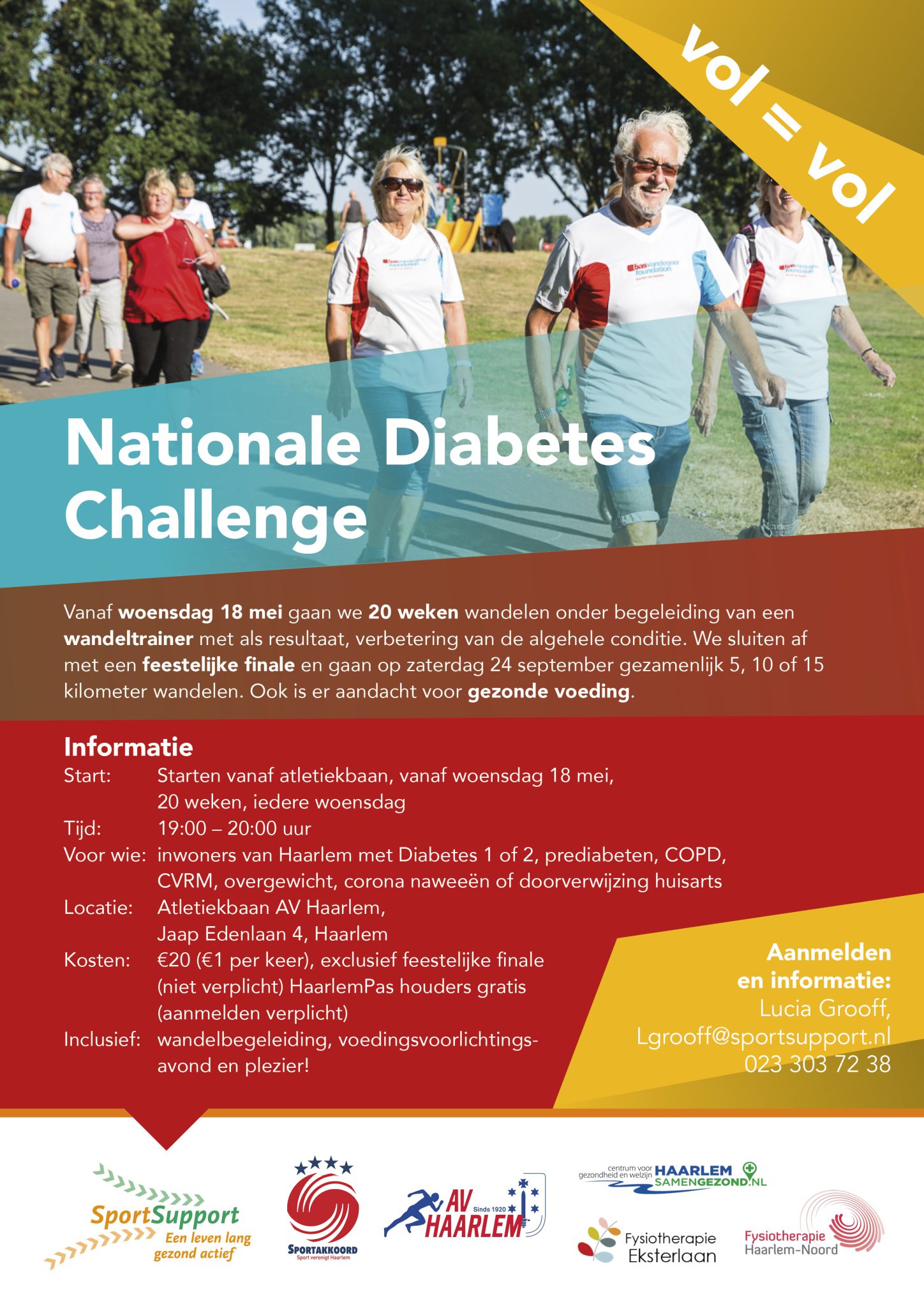 Start Nationale Diabetes Challenge Haarlem SportSupport